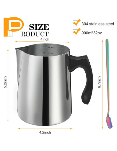 BBAXI Kit de Fabricación de Velas - Olla 900ml Acero Inoxidable