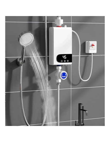 Calentador de Agua Eléctrico Instantáneo ALisasin 220V LCD 30-55C Calentador de Agua Eléctrico Instantáneo ALisasin 220V LCD 30-55C