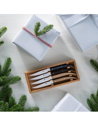 Juego de cuchillos para carne ZWILLING Toro 4 piezas madera