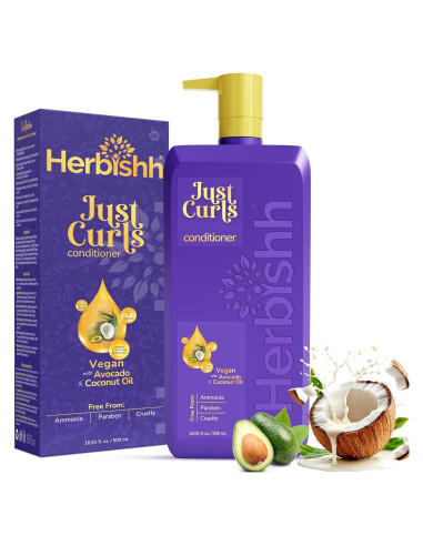 Acondicionador Herbishh Just Curls 500 ml - Aceite de Aguacate