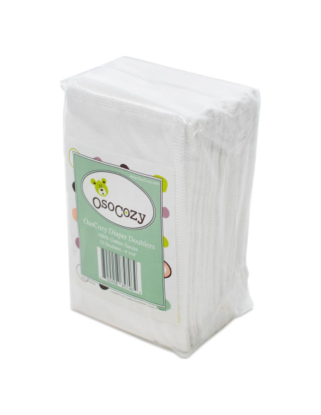 Aumentadores de Pañales de Tela OsoCozy - 12 Piezas 100% Algodón Aumentadores de Pañales de Tela OsoCozy - 12 Piezas 100% Algodón
