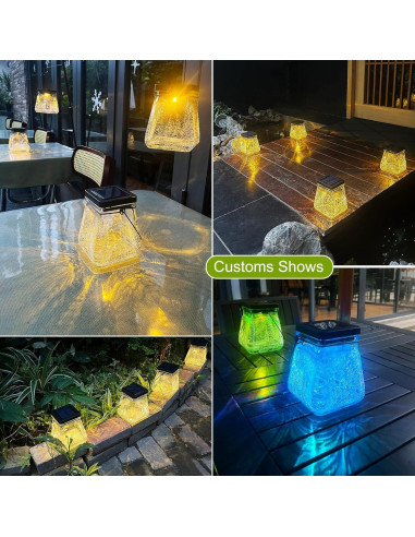 Linterna Solar Colgante Megfiehun RGB Impermeable 24.4cm