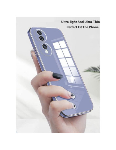 Funda Silicona TPU Honor 70 Antichoque Rosa Plating