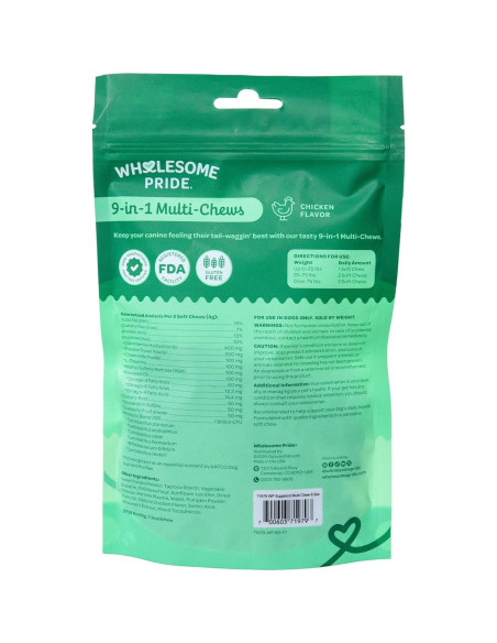 Masticables Multifuncionales para Perros Wholesome Pride 9-en-1 - 178g Masticables Multifuncionales para Perros Wholesome Pride 9-en-1 - 178g