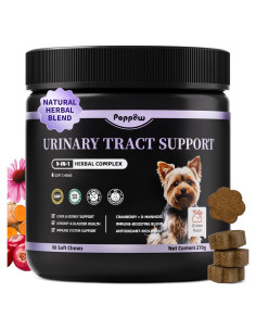 Suplemento Urinario para Perros POPPAW - 90 Controles Sabor Pollo