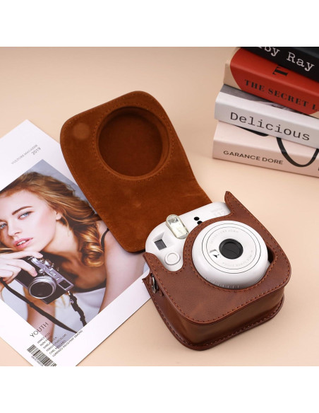 Funda Protectora Frankmate para Fujifilm Instax Mini 12 11 9 - Marrón Funda Protectora Frankmate para Fujifilm Instax Mini 12 11 9 - Marrón