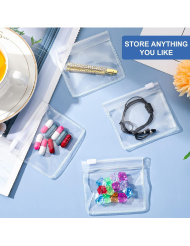Meanplan 26 Pzs Bolsas Reutilizables Transparentes con Cierre