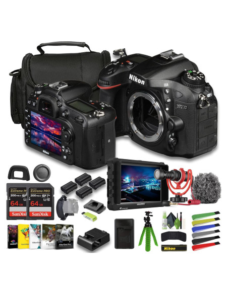 Cámara DSLR Nikon D7200 24.2 MP + Monitor 7" + Accesorios Cámara DSLR Nikon D7200 24.2 MP + Monitor 7" + Accesorios
