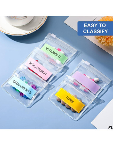 Meanplan 26 Pzs Bolsas Reutilizables Transparentes con Cierre