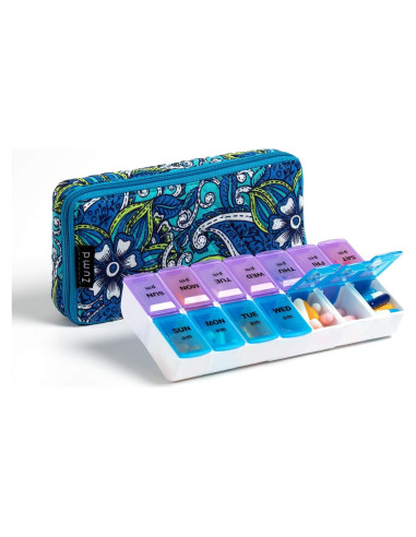 Organizador de Pastillas Semanal ZUMD 7 Días AM/PM Grande