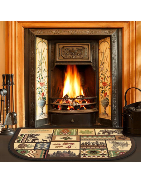 Alfombra Semicircular Antideslizante Demissle 69x122 cm Vintage Alfombra Semicircular Antideslizante Demissle 69x122 cm Vintage