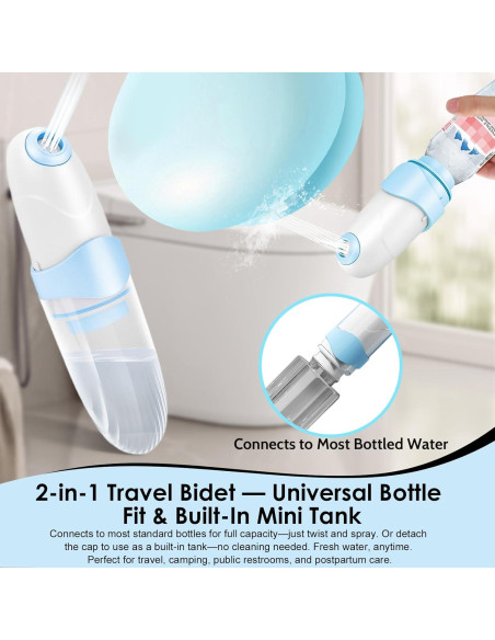 Bidet Portátil Xquyk Mini Recargable USB-C 5.8x16cm Azul Bidet Portátil Xquyk Mini Recargable USB-C 5.8x16cm Azul