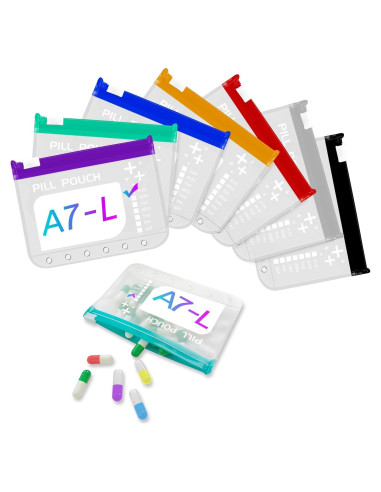 Juego de Bolsas de Pastillas Reutilizables A7-L Timueetech