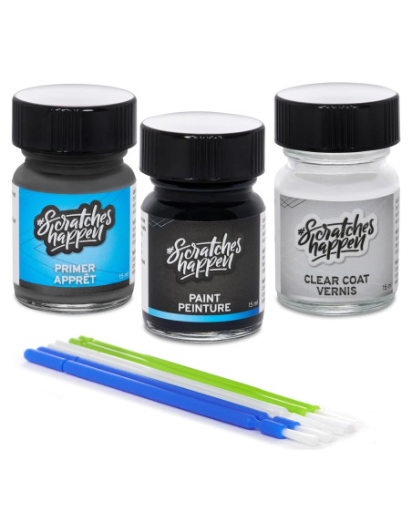 Kit de pintura de retoque ScratchesHappen - Azul metálico para Ford Kit de pintura de retoque ScratchesHappen - Azul metálico para Ford