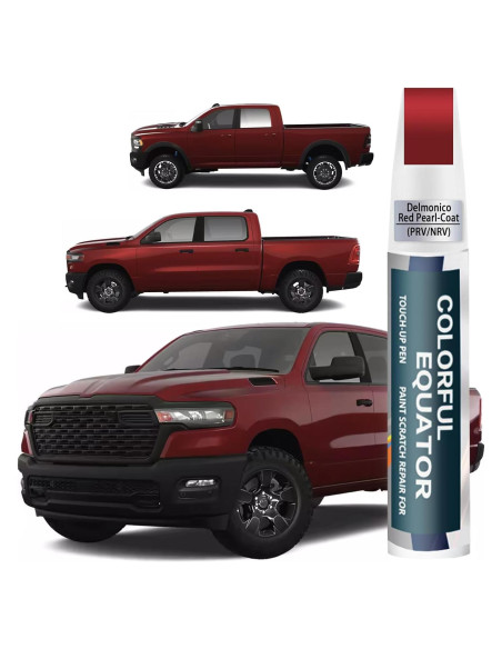 Pintura de Retoque SNSIR Delmonico Rojo Perlado 12ml para Dodge Ram Pintura de Retoque SNSIR Delmonico Rojo Perlado 12ml para Dodge Ram