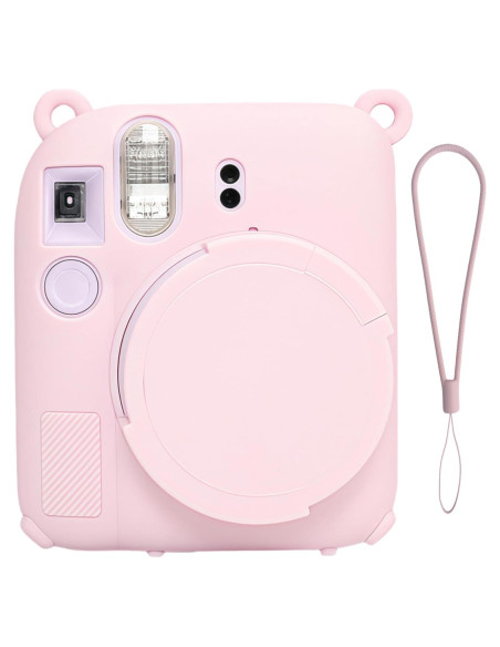 Funda Protectora Silicona Fujifilm Instax Mini 12 Rosa Claro