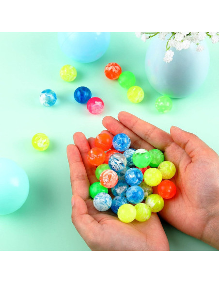 100 Pelotas Saltarinas de Goma Sumind 20 mm Colores Vivos 100 Pelotas Saltarinas de Goma Sumind 20 mm Colores Vivos