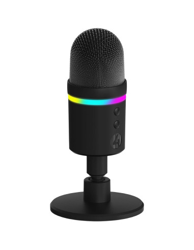 Micrófono de Streaming 4Gamers RGB Supercardioide USB