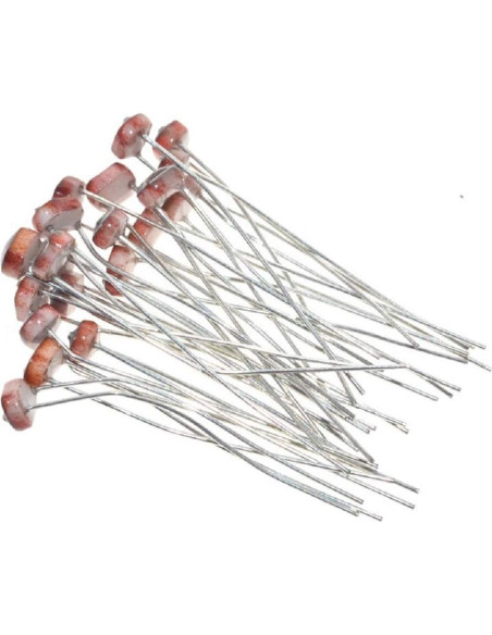 200 Piezas LDR 5mm Fotoresistor Chironal - Resistencia Fotoconductiva 200 Piezas LDR 5mm Fotoresistor Chironal - Resistencia Fotoconductiva