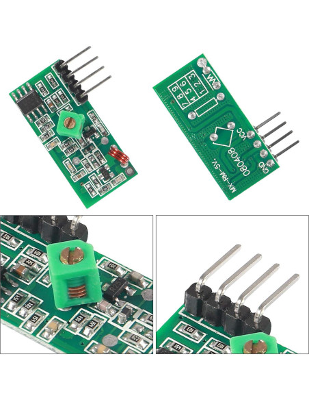 Kit 5 Pcs Módulos Transmisores y Receptores Inalámbricos 433MHz Kit 5 Pcs Módulos Transmisores y Receptores Inalámbricos 433MHz