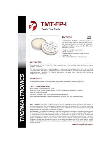 Pasta de Flux de Rosin Thermaltronics TMT-FP-1 57 g