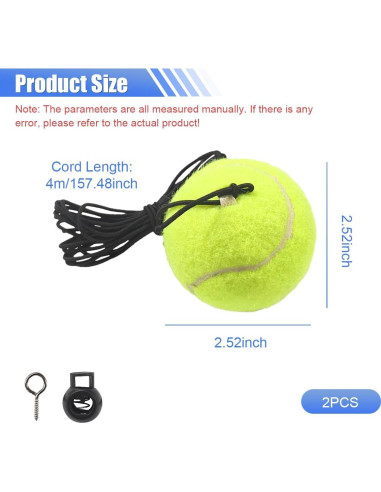 2PCS Pelota de Ayuda de Estacionamiento DUSCOKE - Amarillo