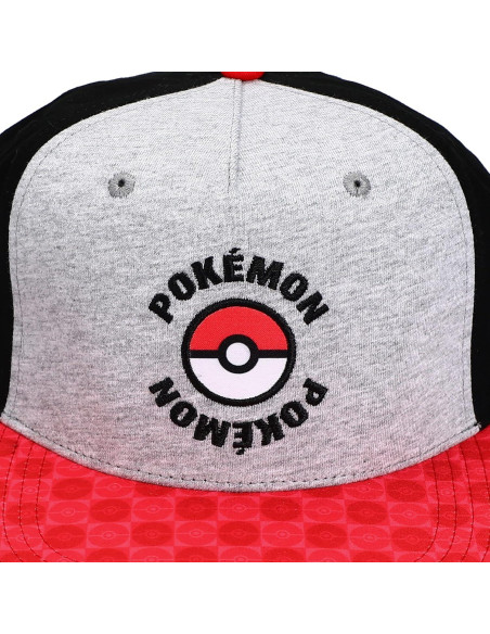 Gorra Snapback Pokemon Bioworld Juvenil Negra con Pokebola Gorra Snapback Pokemon Bioworld Juvenil Negra con Pokebola