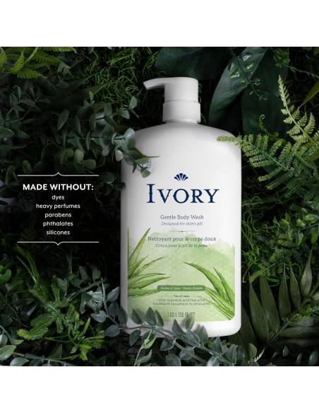 Jabón Corporal Suave Ivory 1.04L Aloe Vera - Sin Colorantes Jabón Corporal Suave Ivory 1.04L Aloe Vera - Sin Colorantes