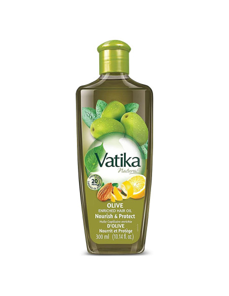 Aceite para el Cabello Dabur Vatika 300 ml - Enriquecido con Aceituna Aceite para el Cabello Dabur Vatika 300 ml - Enriquecido con Aceituna