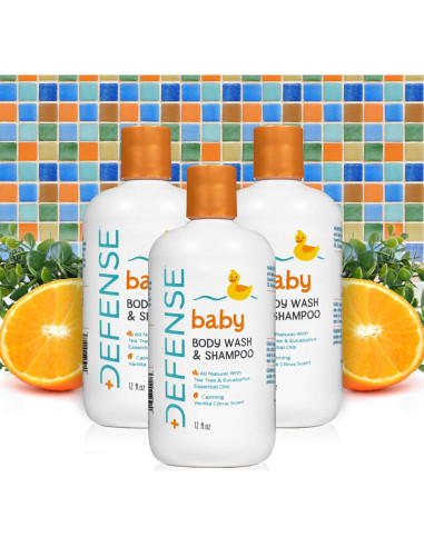 Champú y Gel de Baño para Bebés Defense Soap 355 ml x2