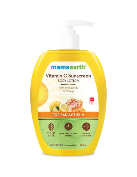 Loción Corporal Solar Mamaearth Vitamina C SPF 30 300ml