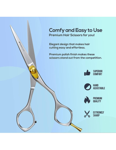 Tijeras de Corte de Cabello Suvorna 6.5" (16.51 cm) Profesionales