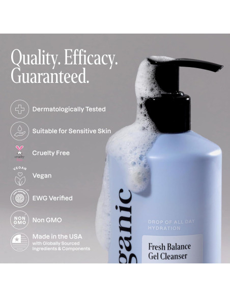 Gel Limpiador Facial Cliganic 283.5g - Hidratante y Suave Gel Limpiador Facial Cliganic 283.5g - Hidratante y Suave