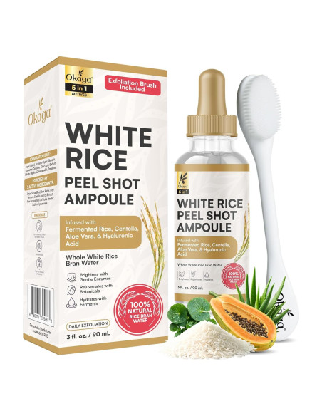 Ampoule Exfoliante de Arroz Okaga 90 mL - Piel Suave y Brillante Ampoule Exfoliante de Arroz Okaga 90 mL - Piel Suave y Brillante