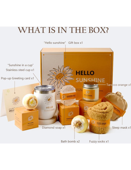 Canasta de Regalo Spa para Mujeres - Caja Girasol Hola Sol Canasta de Regalo Spa para Mujeres - Caja Girasol Hola Sol