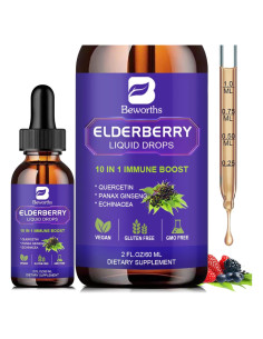 Jarabe de Saúco B BEWORTHS 59 ml con Vitamina C y Zinc
