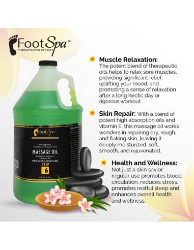 Aceite de Masaje para Pies Chemco 3.78L Eucalipto y Menta