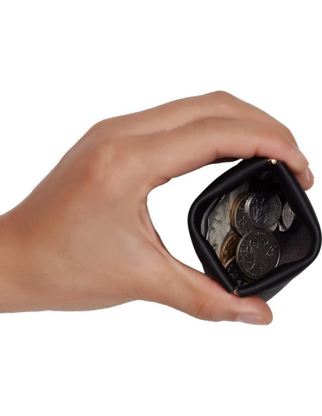 Billetera de Monedas de Cuero Travelambo 2 Pcs Compacta Billetera de Monedas de Cuero Travelambo 2 Pcs Compacta