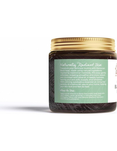 Jabón Negro Marroquí Natural Elephant con Eucalipto 200g Jabón Negro Marroquí Natural Elephant con Eucalipto 200g