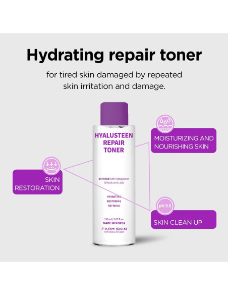 Tónico Hidratante Farmskin Hyalusteen 150ml - Piel Normal a Seca Tónico Hidratante Farmskin Hyalusteen 150ml - Piel Normal a Seca
