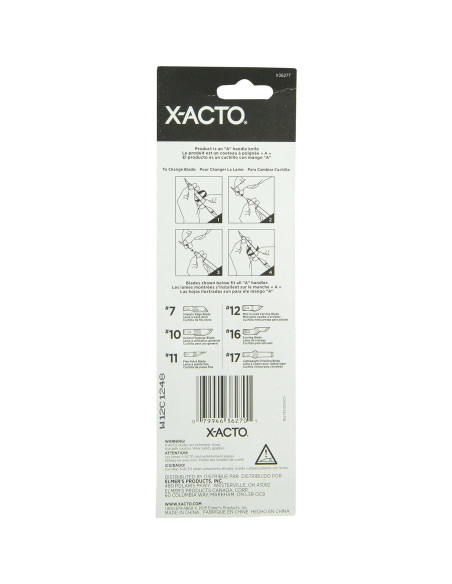 Cuchillo de Manualidades X-Acto Gripster Negro X3627 Cuchillo de Manualidades X-Acto Gripster Negro X3627