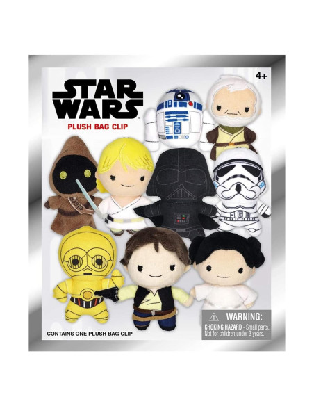 Clip de bolsa de peluche Star Wars Monogram - Bolsa ciega Clip de bolsa de peluche Star Wars Monogram - Bolsa ciega