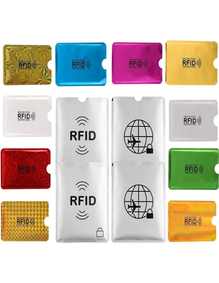 Juego de Fundas Bloqueadoras RFID Luumxai - 10 Tarjetas y 4 Pasaportes Juego de Fundas Bloqueadoras RFID Luumxai - 10 Tarjetas y 4 Pasaportes