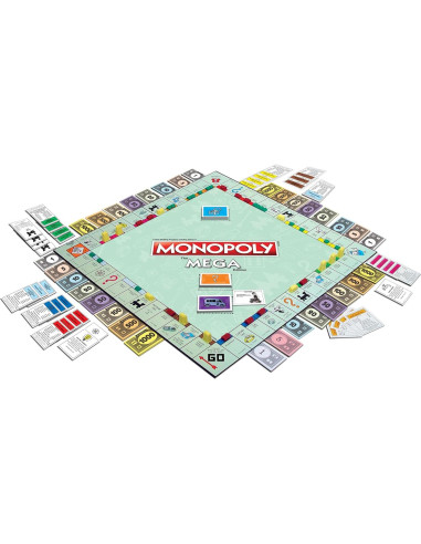 Monopoly Mega Edición Winning Moves - Juego Rápido 2-8 Jugadores
