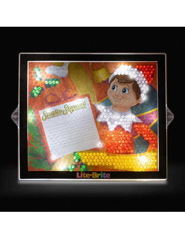 Lite Brite ColorPOP Elfo en el Estante - 6 Plantillas Creativas