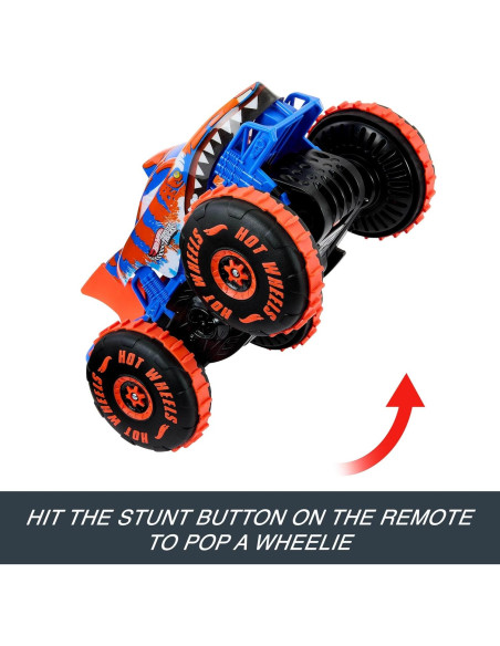 Vehículo RC Hot Wheels Monster Trucks Tiger Shark 0.99 kg Vehículo RC Hot Wheels Monster Trucks Tiger Shark 0.99 kg