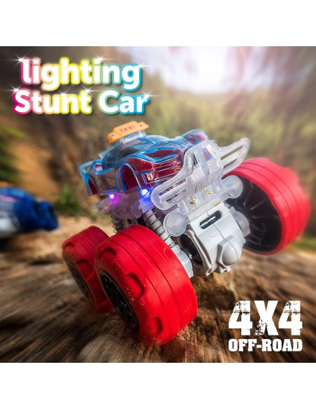 Coche de Acrobacias LED TQBYNJ para Niños 3 a 6 Años Azul Coche de Acrobacias LED TQBYNJ para Niños 3 a 6 Años Azul