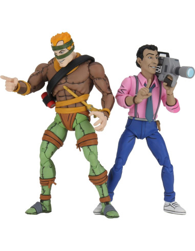 Figuras de acción Tortugas Ninja NECA 2-Pack Rey Rata y Vernon