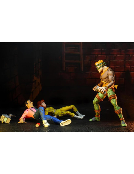 Figuras de acción Tortugas Ninja NECA 2-Pack Rey Rata y Vernon Figuras de acción Tortugas Ninja NECA 2-Pack Rey Rata y Vernon