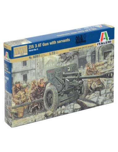 Kit Modelo Cañón Antitanque Ruso ZIS 3 Italeri 1/72